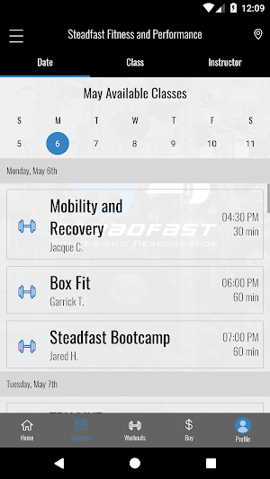 Steadfast Fitness/Performance Screenshot 2