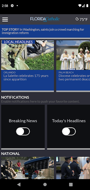Florida Catholic News Screenshot 2