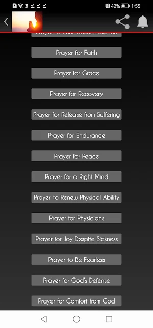 Prayer for healing of sickness Screenshot 3