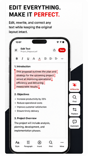 InDocEdit: Scanner & Editor Screenshot 1