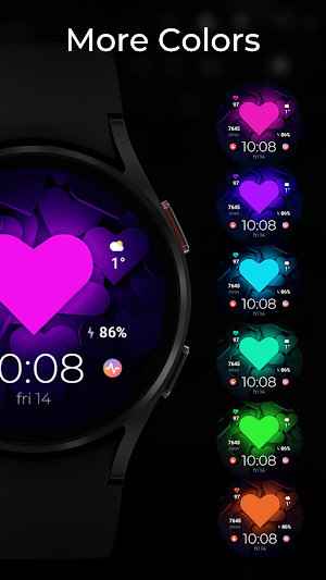 TVV Love Digital Watch Face Screenshot 1
