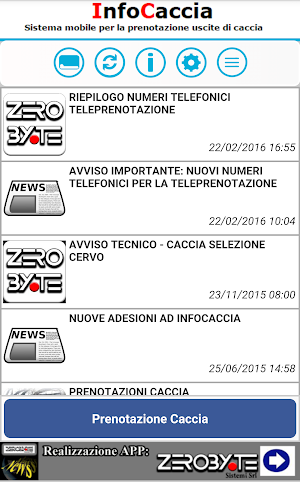 Info Caccia Screenshot 1