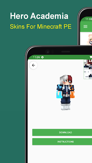 Midoriya Deku Skins for MCPE Screenshot 0