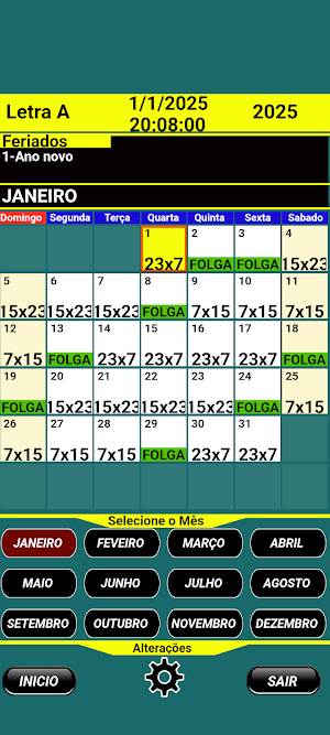 Escala de turno Arcelormittal Screenshot 1