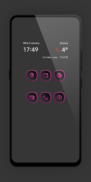 Shadow Gray Pink Icon Pack Screenshot 0