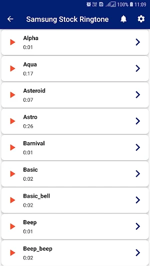 Ringtone for Samsung Stock Ringtone Screenshot 0