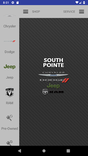 South Pointe Chrysler Dodge Screenshot 0