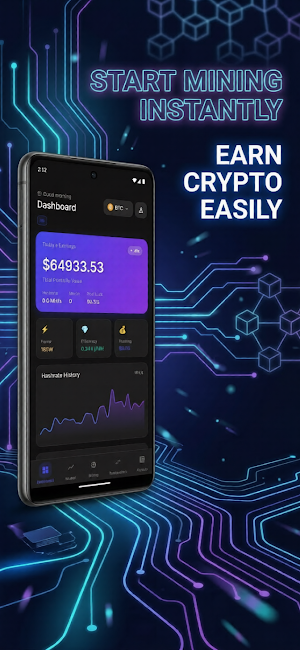 BlockMiner: Mine Crypto & Earn Screenshot 0
