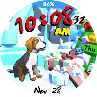 Christmas Beagle Wear OS