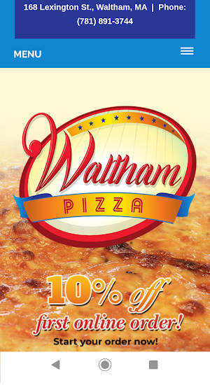 Waltham Pizza Screenshot 2