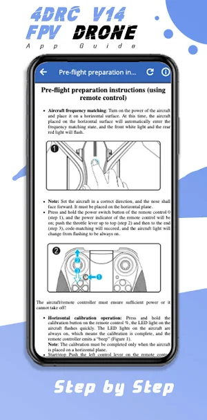 4DRC V14 FPV Drone app Guide Screenshot 1
