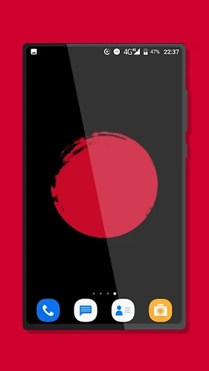 Black & Red Wallpaper Screenshot 2