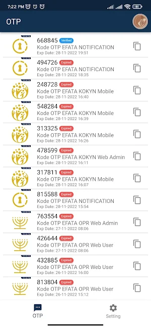 EFATA NOTIFICATION Screenshot 2