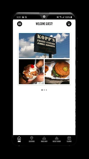 Kopp's Frozen Custard Ordering Screenshot 2