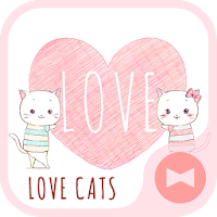 Pair Wallpaper - Love Cats