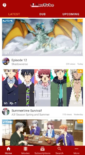 Animo Fanz - Anime Library Screenshot 1