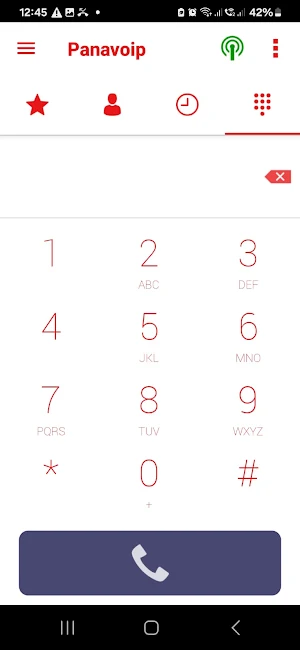 PanaVoIP Screenshot 2