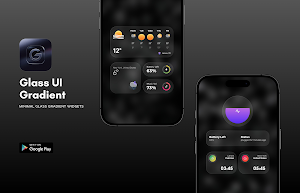 Glass UI Gradient KWGT Screenshot 2