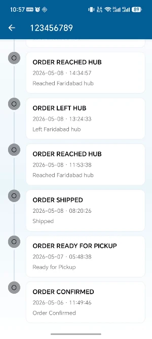 Bluedart Tracking Screenshot 3