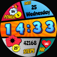 Pop Art Style Watch Face