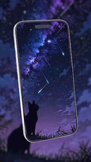 Night Sky Live Wallpaper Screenshot 2