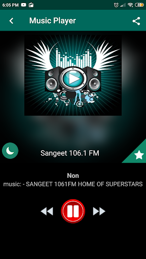 sangeet 106.1 fm App Online Screenshot 0