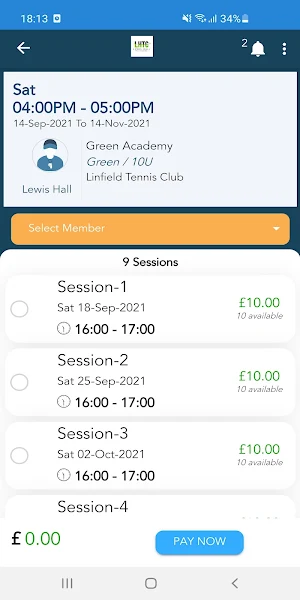 Lewis Hall Tennis Coaching Screenshot 3