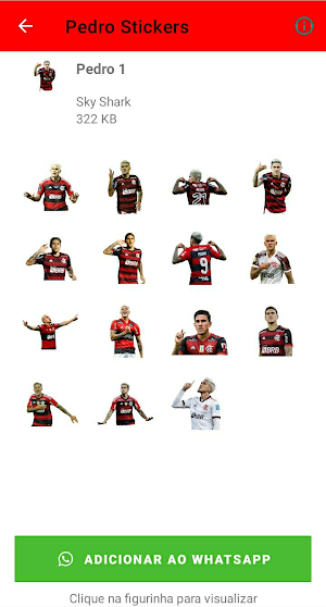 Pedro Flamengo Stickers Screenshot 2