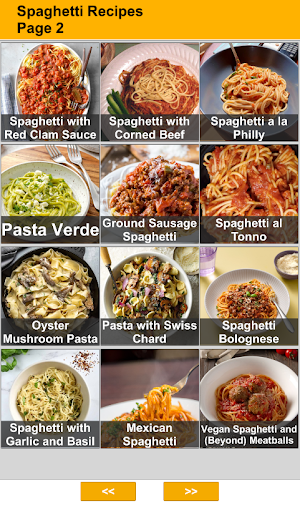 Homemade Spaghetti Recipes Screenshot 1