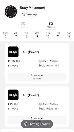 Body Movement Screenshot 2