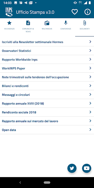 Ufficio Stampa INPS Screenshot 3