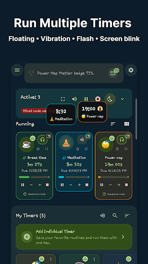 QuietAlarm: Timer & Alarm Screenshot 2