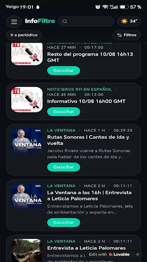 Infofiltro: Noticias Y Podcast Screenshot 0