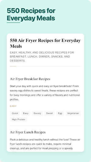 550 Air Fryer Favorites Screenshot 1
