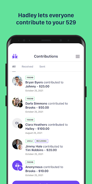 Hadley: Your 529 Plan App Screenshot 2