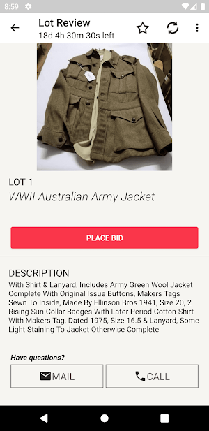 David G Smith Auctions Screenshot 2