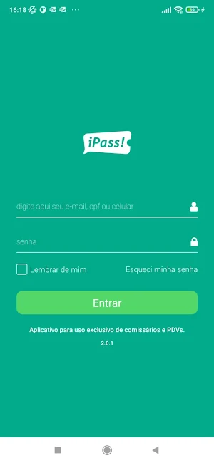 iPass Validação Screenshot 0