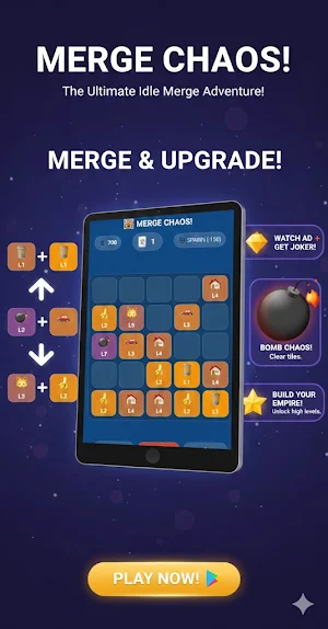 Merge Chaos– Merge Puzzle Screenshot 0