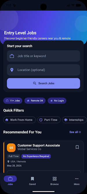 Entry Level Jobs Screenshot 3