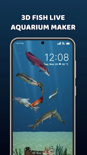 Wild Aquarium Wallpaper 3D Screenshot 0