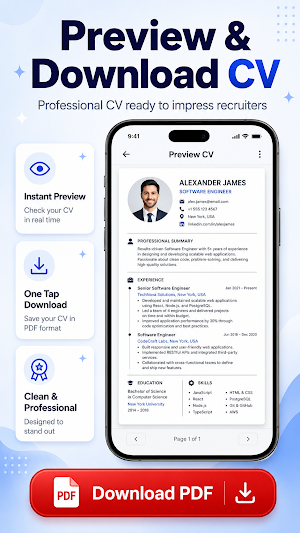 Resume Builder, CV Maker Ready Screenshot 3
