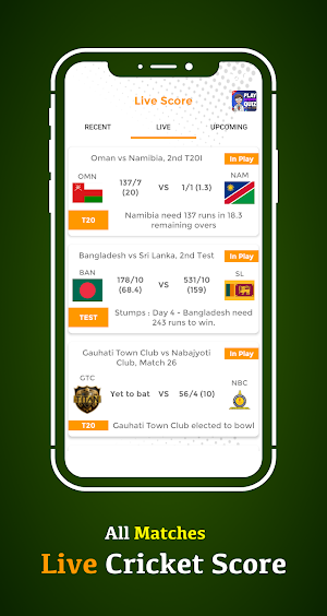 Cricket Live Line:All Matches Screenshot 1
