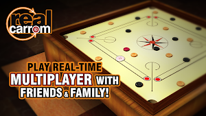 Real Carrom - 3D Multiplayer Game Screenshot 0
