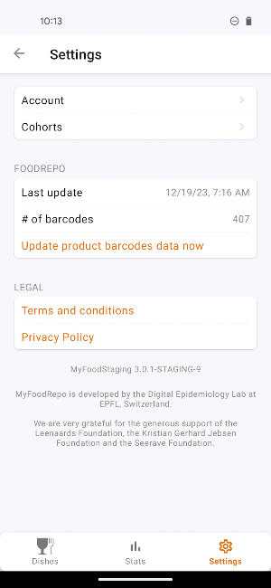 MyFoodRepo V2 Screenshot 3