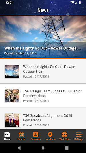 TSG Connect Screenshot 2