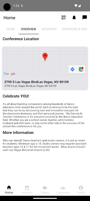 DanceLife Teacher Conference Screenshot 1