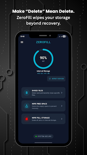ZeroFill: Secure Data Eraser Screenshot 0