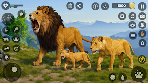 Jungle Beast Family Lion Games Screenshot 1