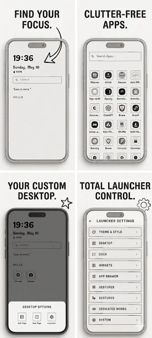 E-ink Display Launcher Screenshot 1