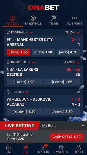 Onabet Screenshot 2